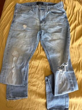 PacSun Light Wash Skinny Jeans with Distressed Rips